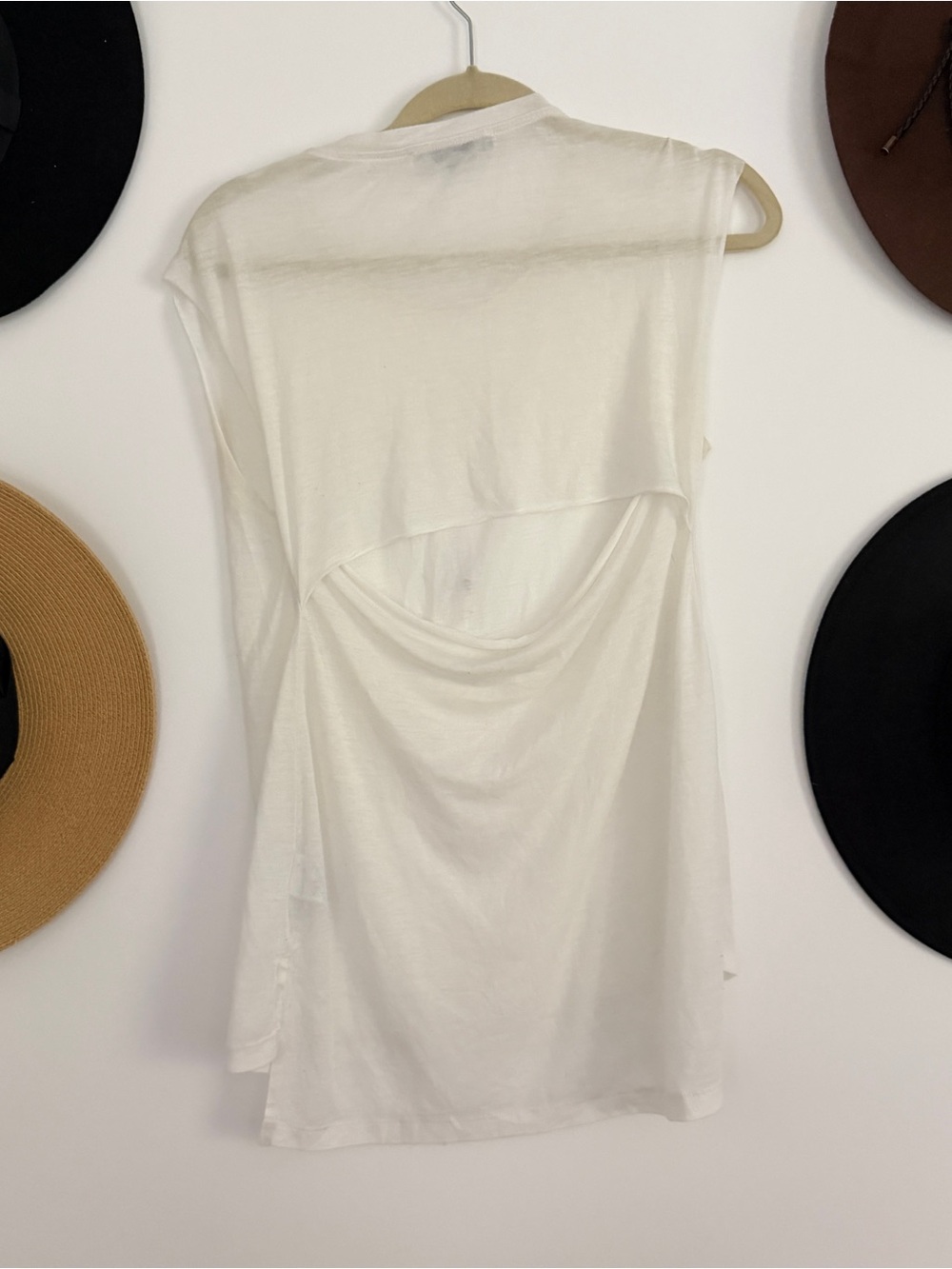 AllSaints Open Back Sleeveless Top